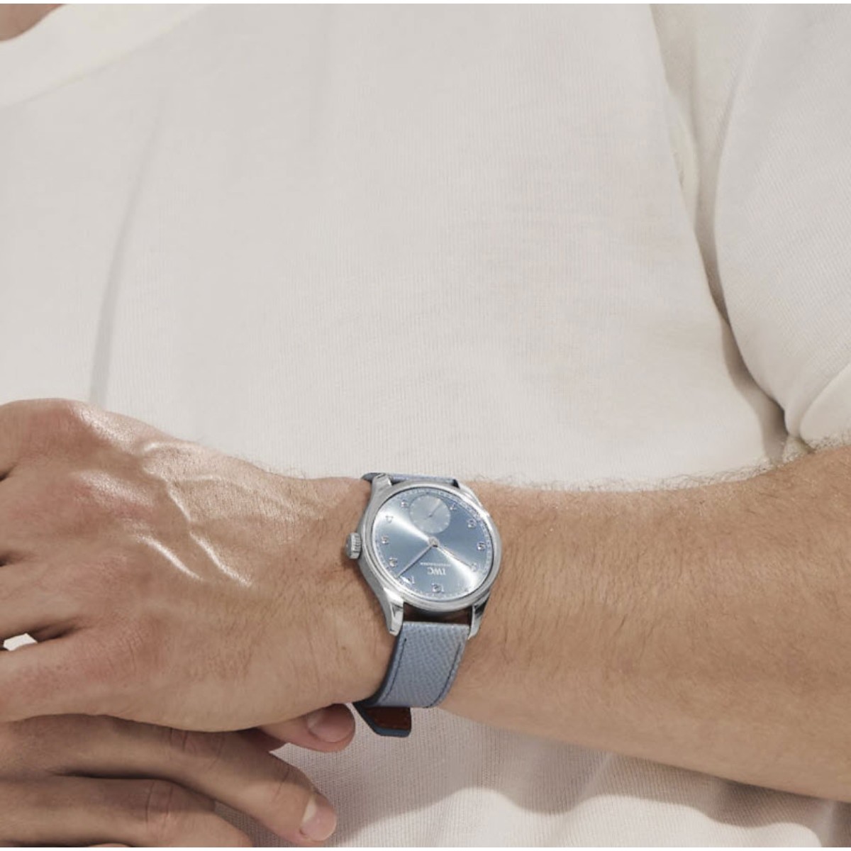 IWC Schaffhausen Portugieser Automatic 40mm Watch, Horizon Blue Dial