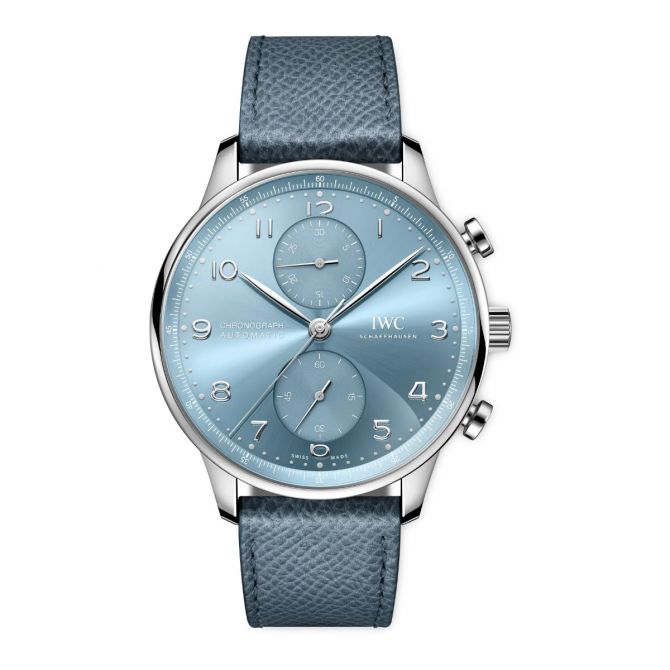 IWC Schaffhausen Portugieser Chronograph 41mm Men's Watch, Horizon Blue Dial
