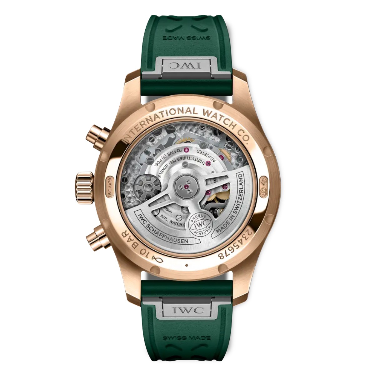 IWC Schaffhausen Chronograph Pilot's 41mm Men's Watch, Green Dial