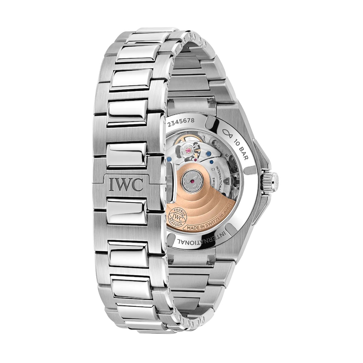 IWC Schaffhausen Ingenieur Automatic 35mm Women's Watch, Diamond and Grey Dial