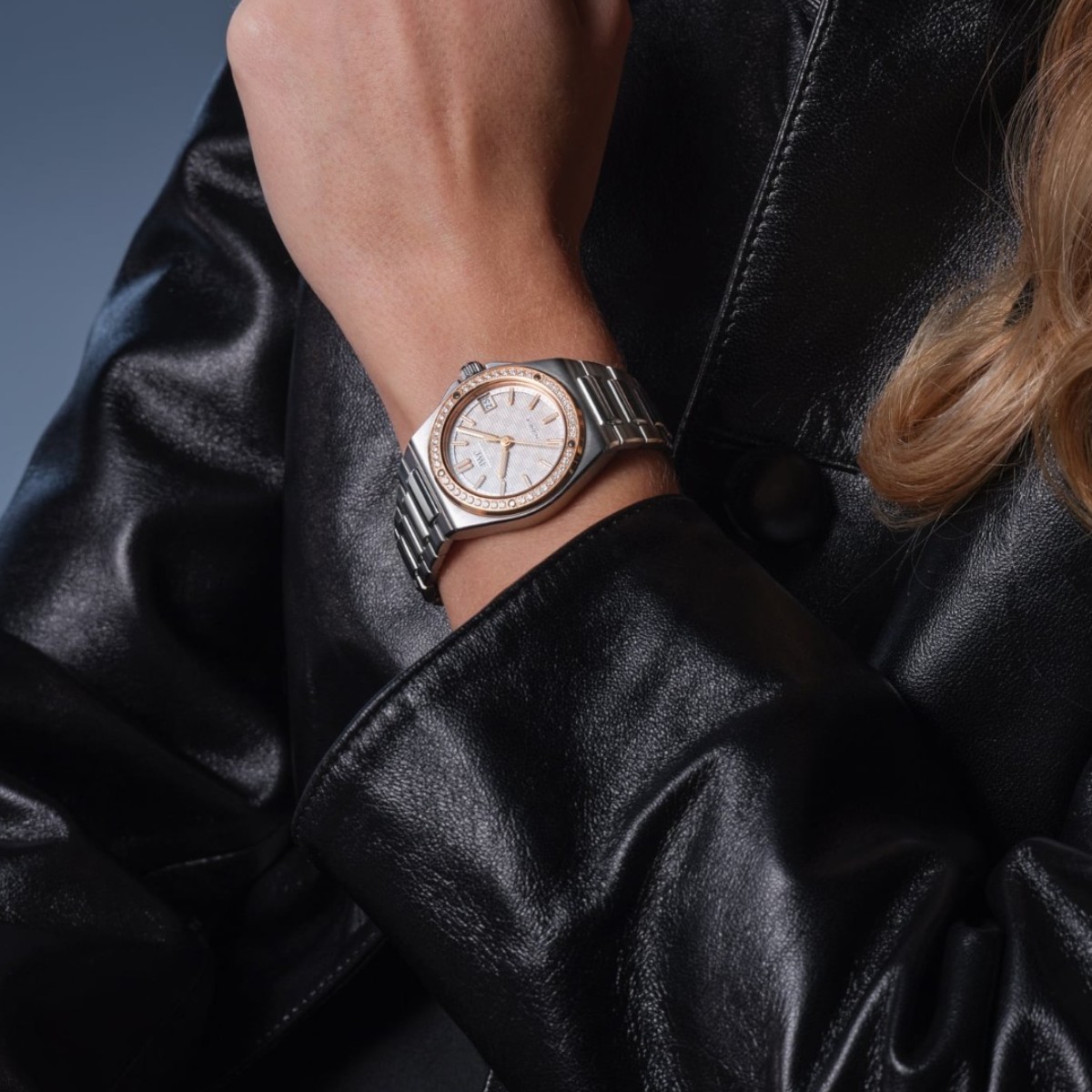 IWC Schaffhausen Ingenieur Automatic 35mm Women's Watch, Diamond and Grey Dial