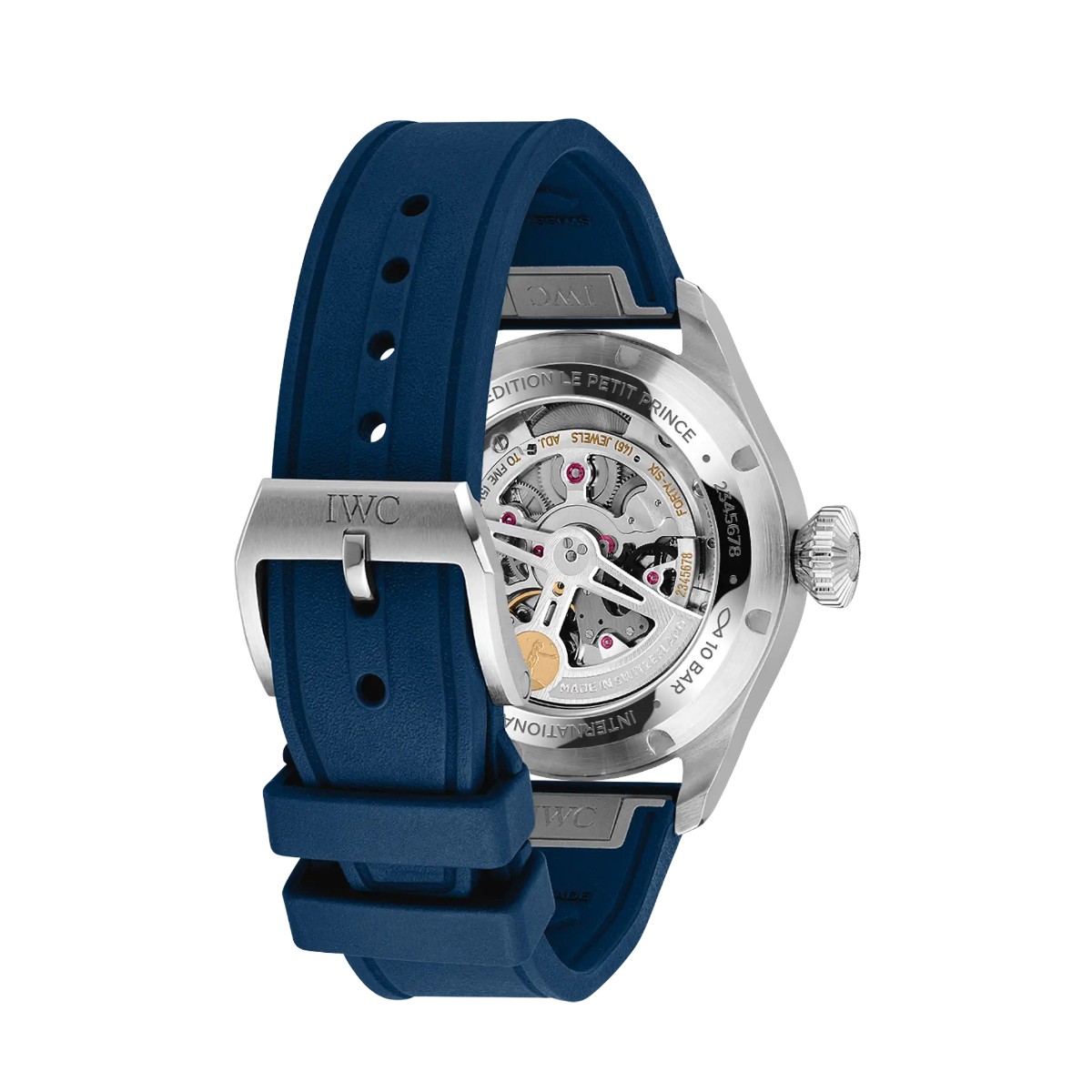 IWC Schaffhausen Le Petite Prince ProSet Perpetual Calendar Big Pilot's 42mm Women's Watch, Blue Dia