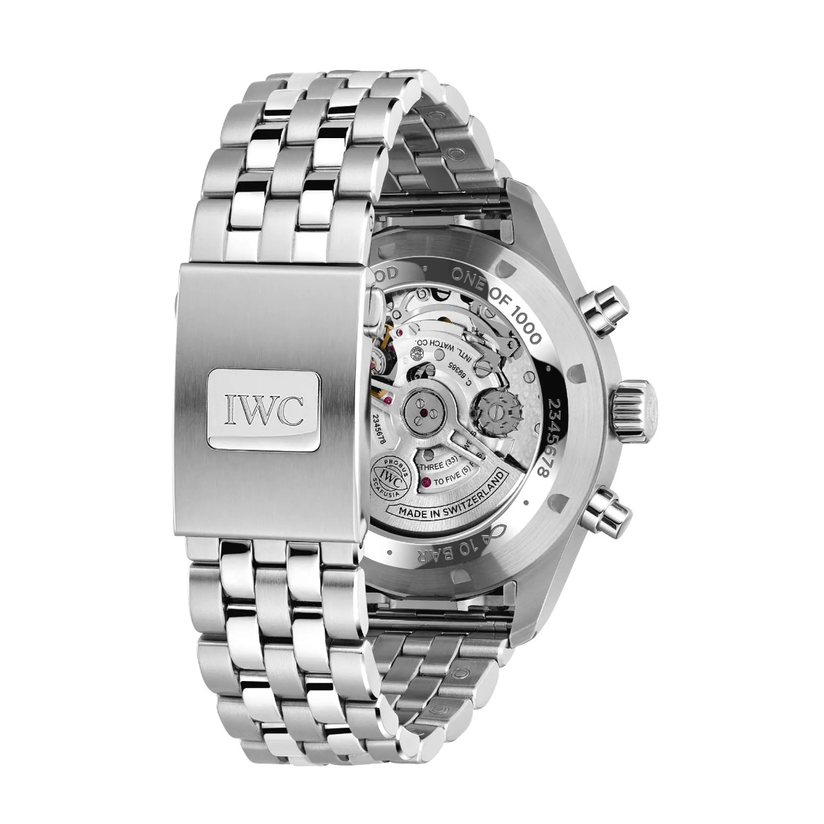 IWC Schaffhausen Laureus Pilot's Chronograph 43mm Men's Watch, Blue Dial