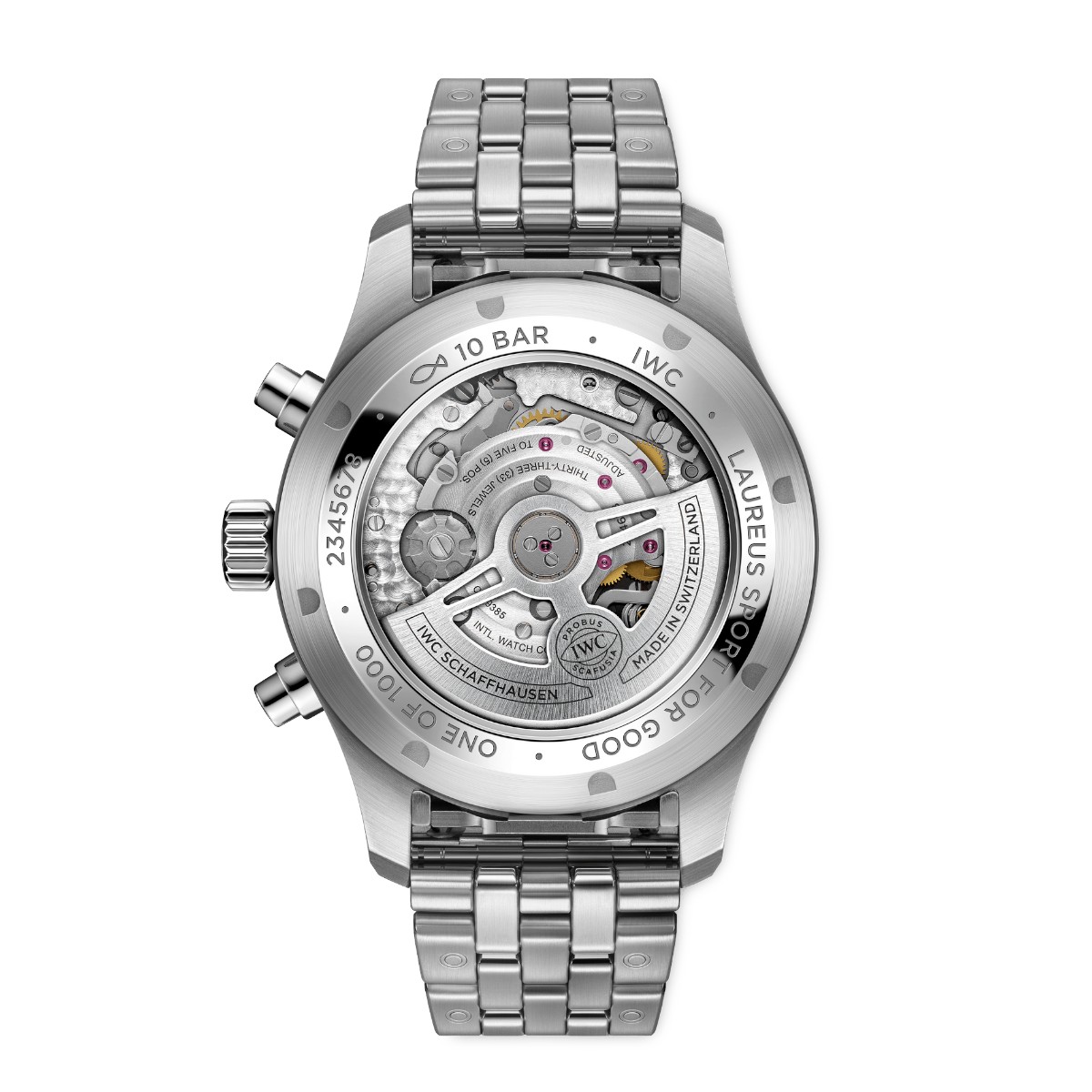 IWC Schaffhausen Laureus Pilot's Chronograph 43mm Men's Watch, Blue Dial