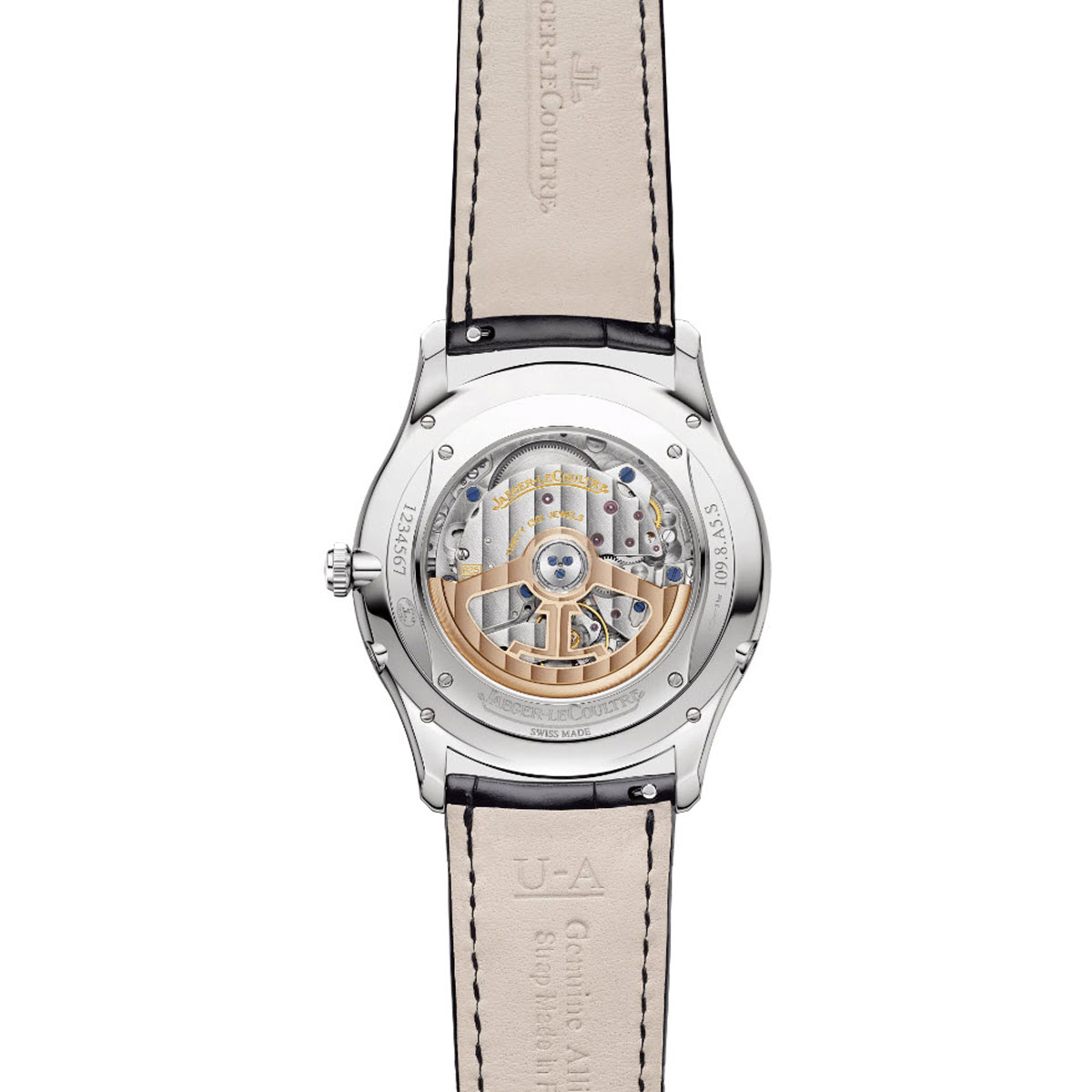 Jaeger-LeCoultre Master Ultra Thin Moon 39mm Watch, Deep Black Dial