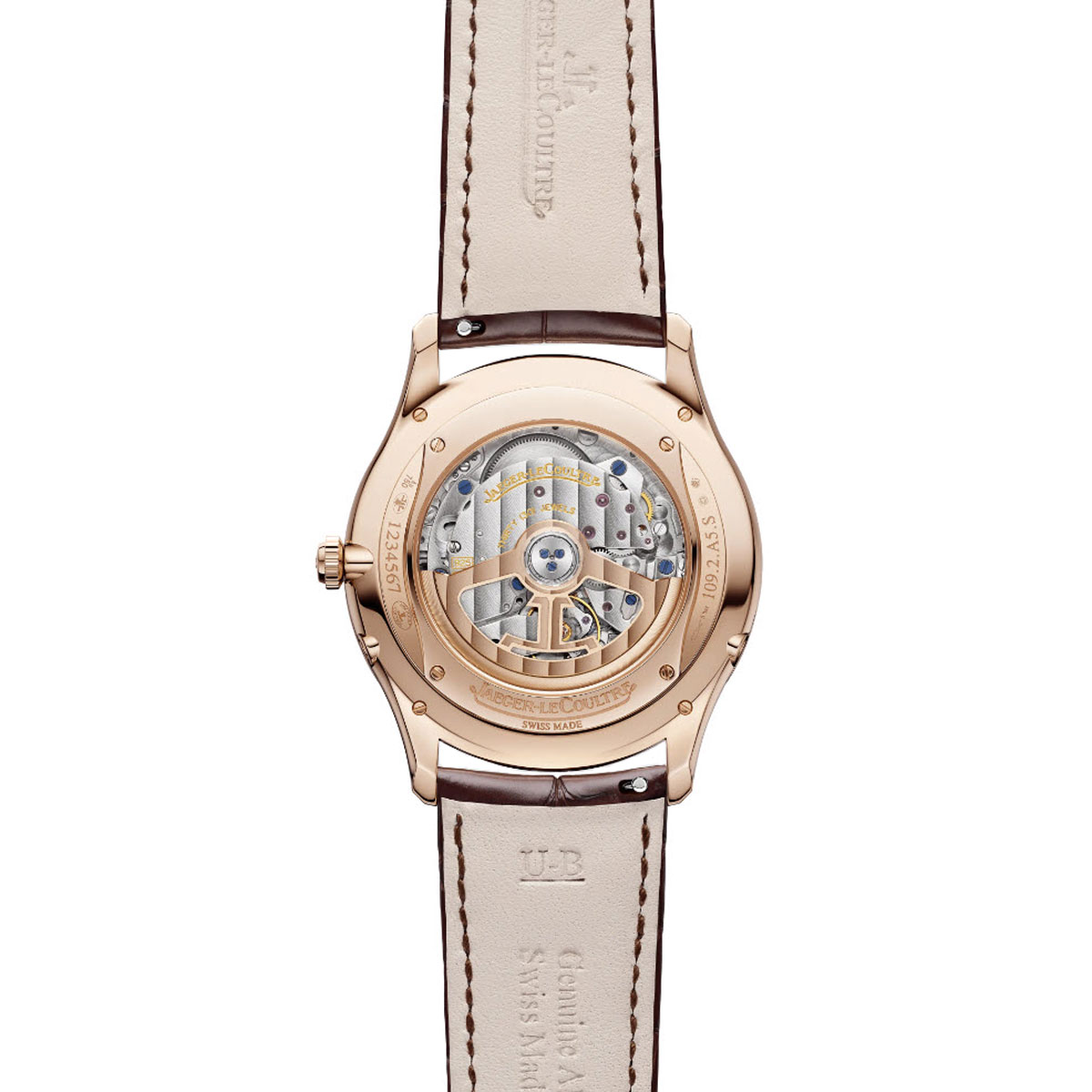 Jaeger-LeCoultre Master Ultra Thin Moon 39mm Watch, Pink Gold Dial