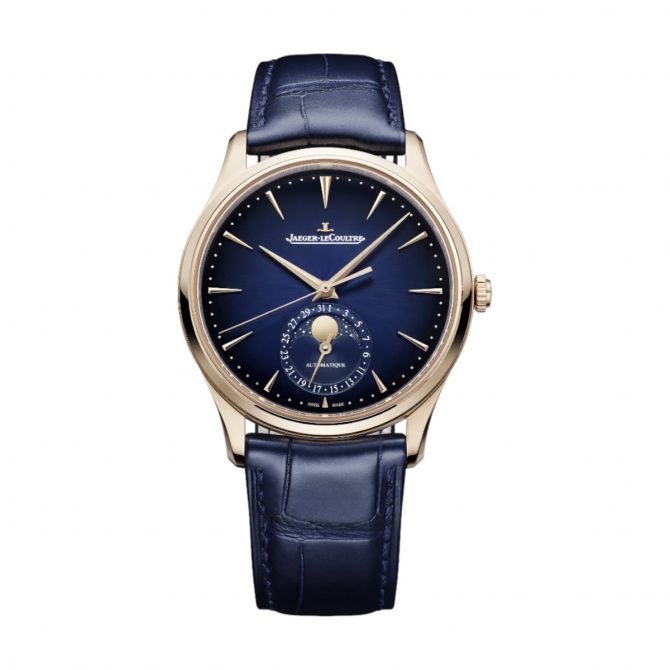Jaeger-LeCoultre Master Ultra Thin Moon 39mm Men's Watch, Midnight Blue Dial
