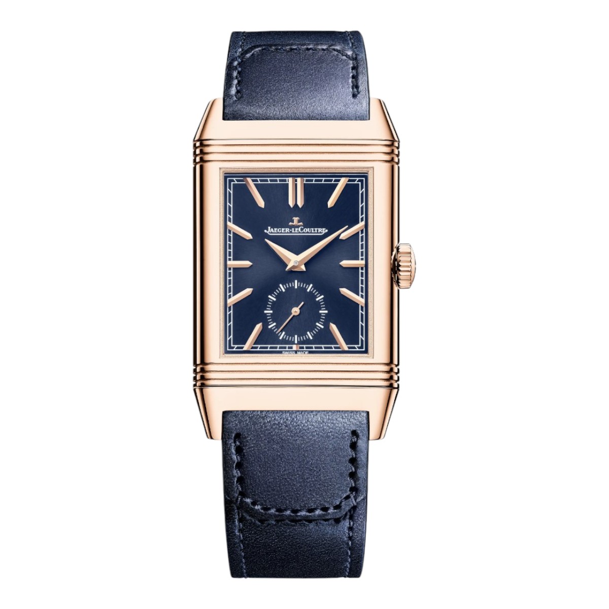 Jaeger-LeCoultre Reverso Tribute Duoface Small Seconds 47mm x 28.3mm Watch, Blue Dial