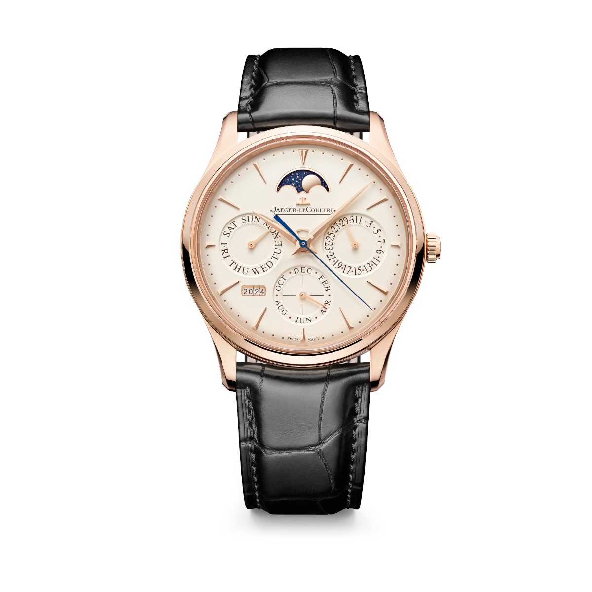 Jaeger-LeCoultre Master Ultra Thin Perpetual Calendar 39mm Watch, Brown Dial