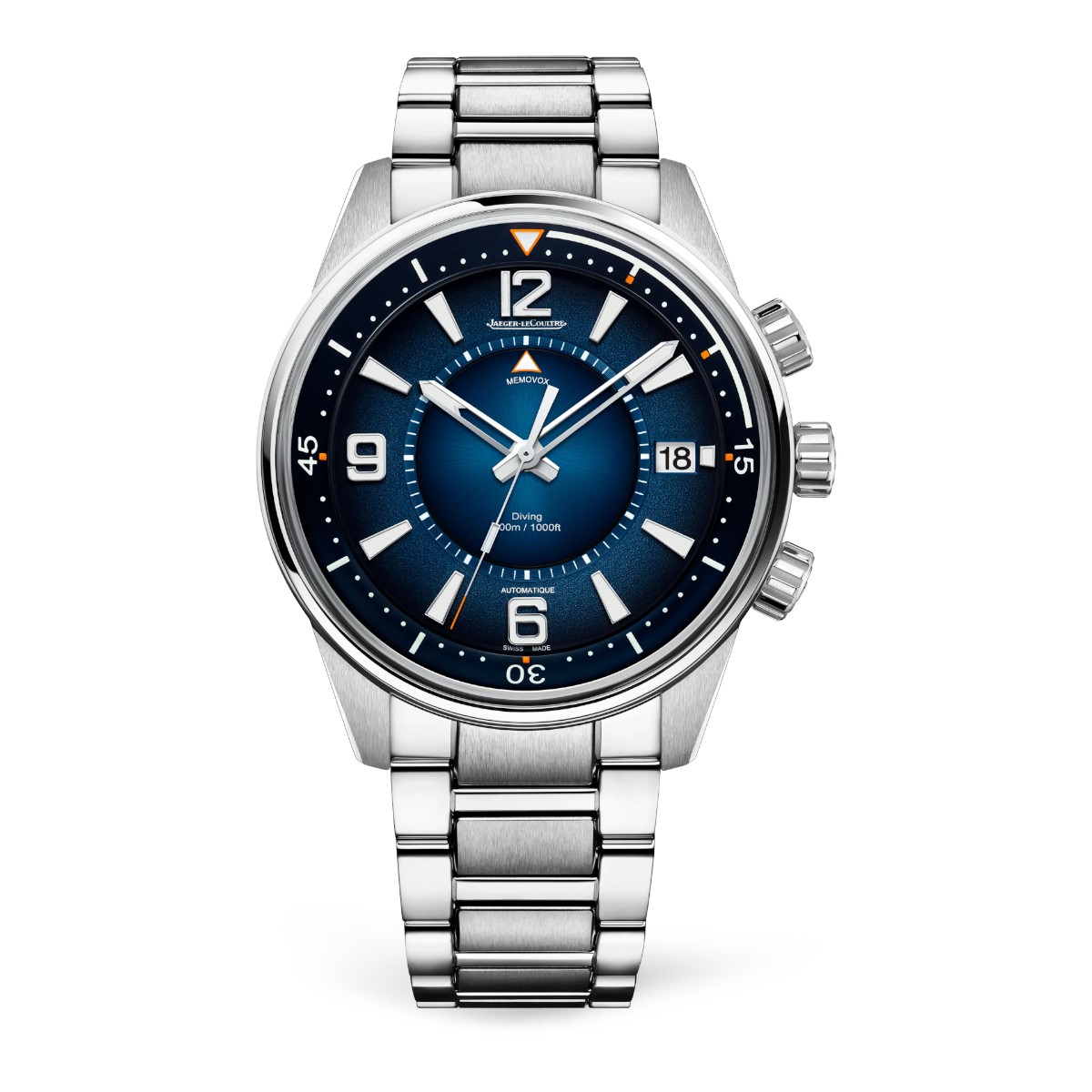 Jaeger-LeCoultre Polaris Mariner Memovox 42mm Men's Watch, Blue Dial