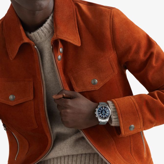 Jaeger-LeCoultre Polaris Mariner Memovox 42mm Men's Watch, Blue