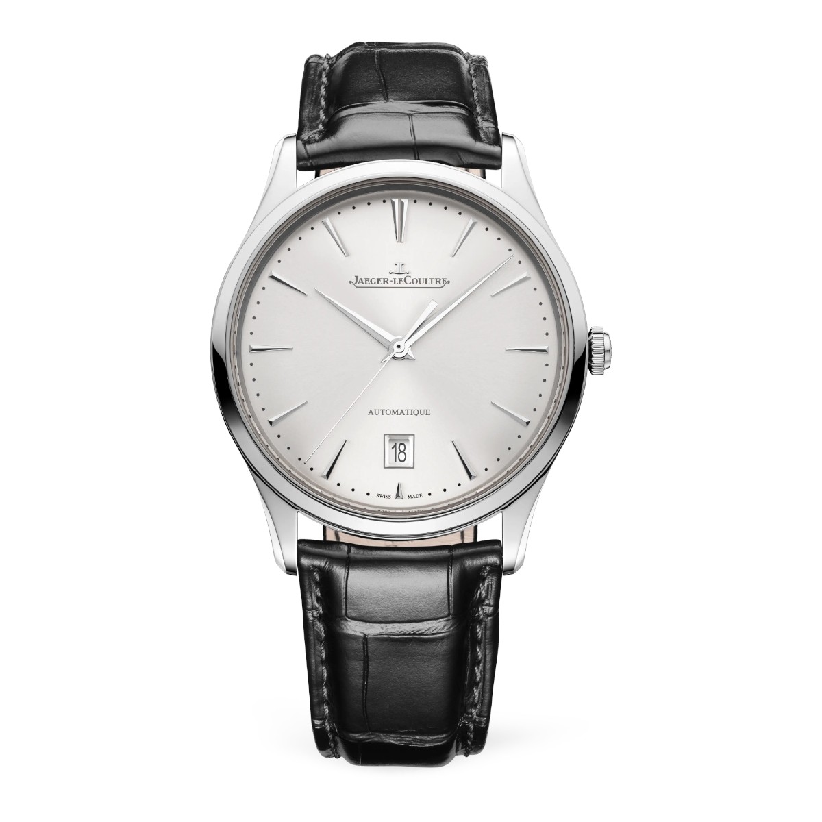 Jaeger-LeCoultre Master Ultra Thin Date 39mm Men's Watch, Silver Dial
