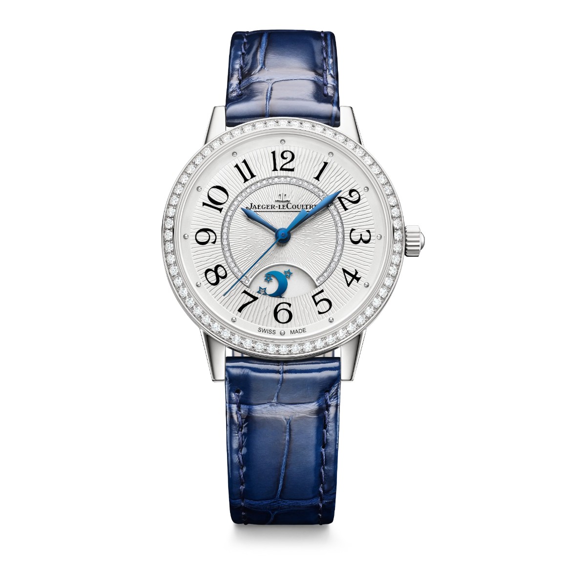 Jaeger-LeCoultre Night and Day Rendez-Vous Classic 34mm Women's Watch, Diamond Silvered Grey Dial an