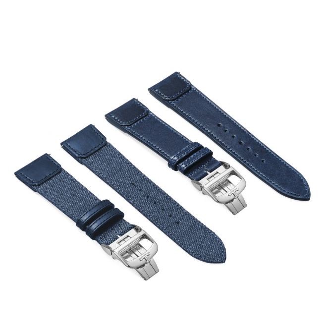 Jaeger-LeCoultre Duoface Calendar Reverso Tribute 49.4mm x 29.9mm Men's Watch, Deep Blue Dial