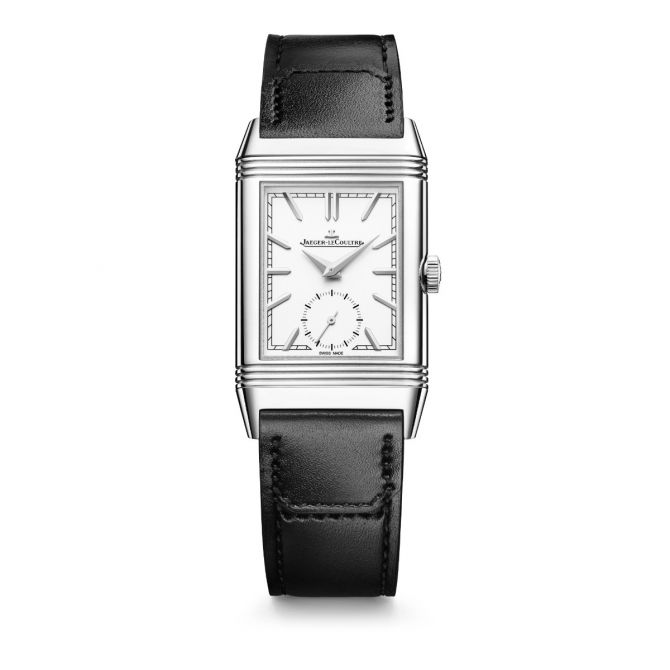 Jaeger-LeCoultre Duoface Small Seconds Reverso Tribute 42.9mm x 25.5mm Men's Watch, Silvered Grey Di