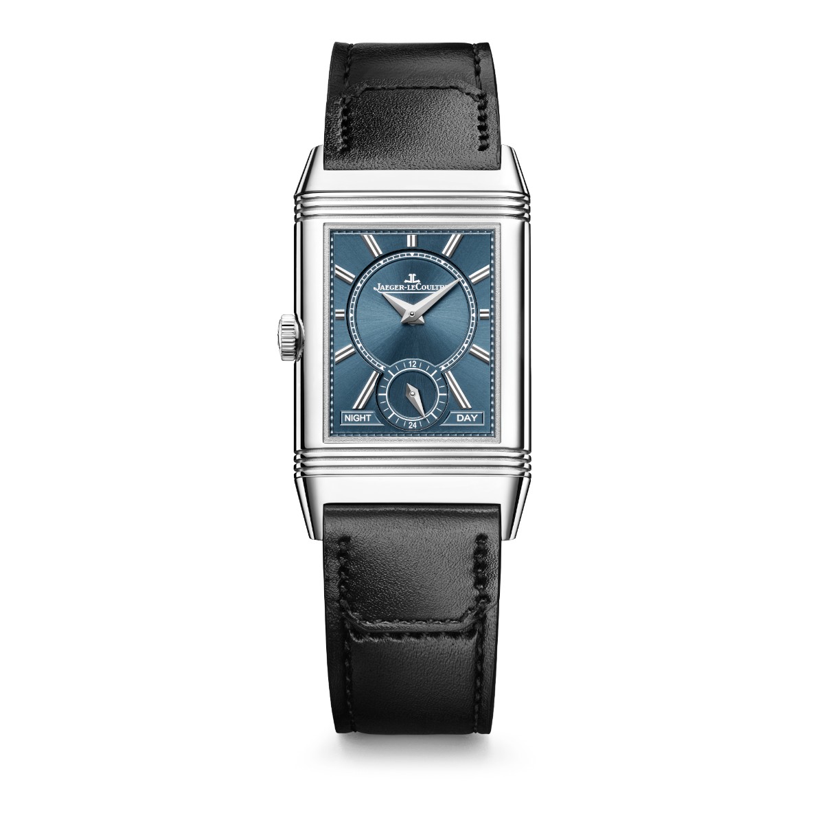 Jaeger-LeCoultre Duoface Small Seconds Reverso Tribute 42.9mm x 25.5mm Men's Watch, Silvered Grey Di