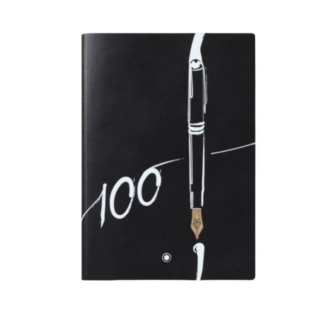 Montblanc Small Meisterstuck 100 Years 146 Notebook, Black and Lined