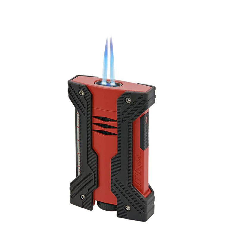 S. T. Dupont Defi Xxtreme Lighter, Black and Red