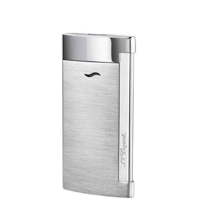 S. T. Dupont Slim 7 Lighter, Brushed Chrome Finish