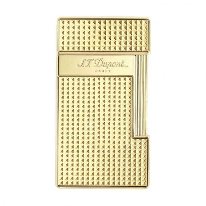 S.T. Dupont Slimmy Diamond Head Lighter, Gold