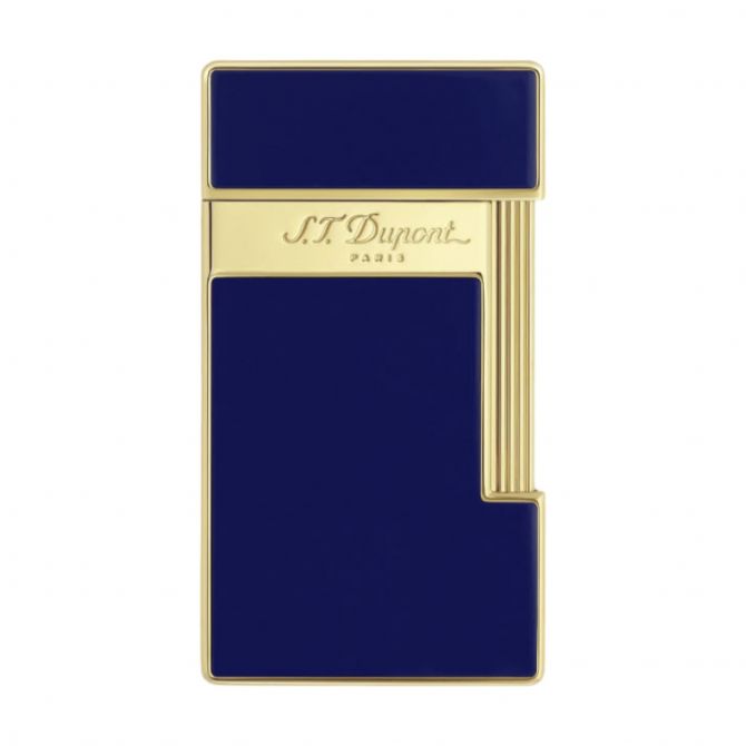 S.T. Dupont Golden Slimmy Lighter, Blue