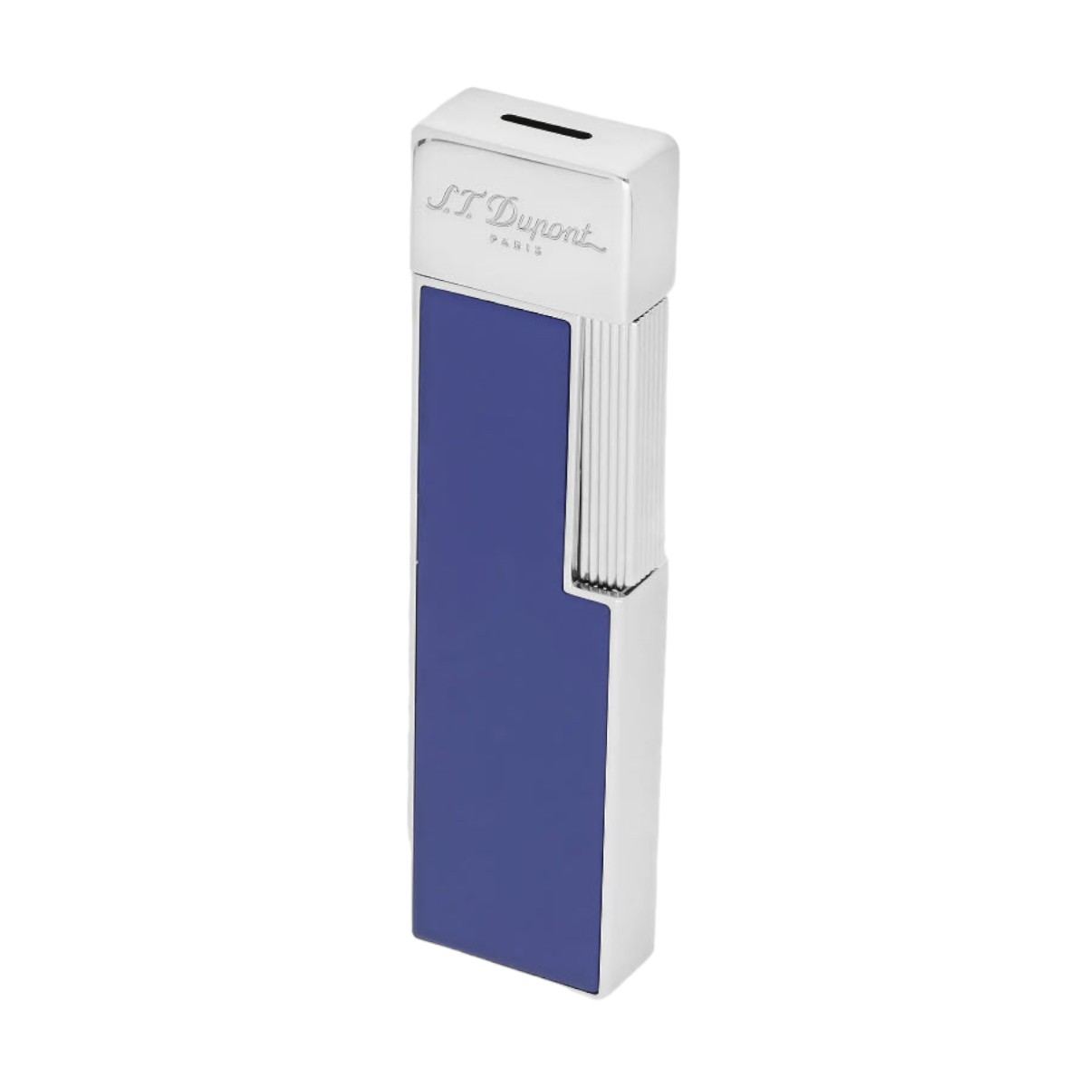 S.T. Dupont Twiggy Chrome Lighter, Blue
