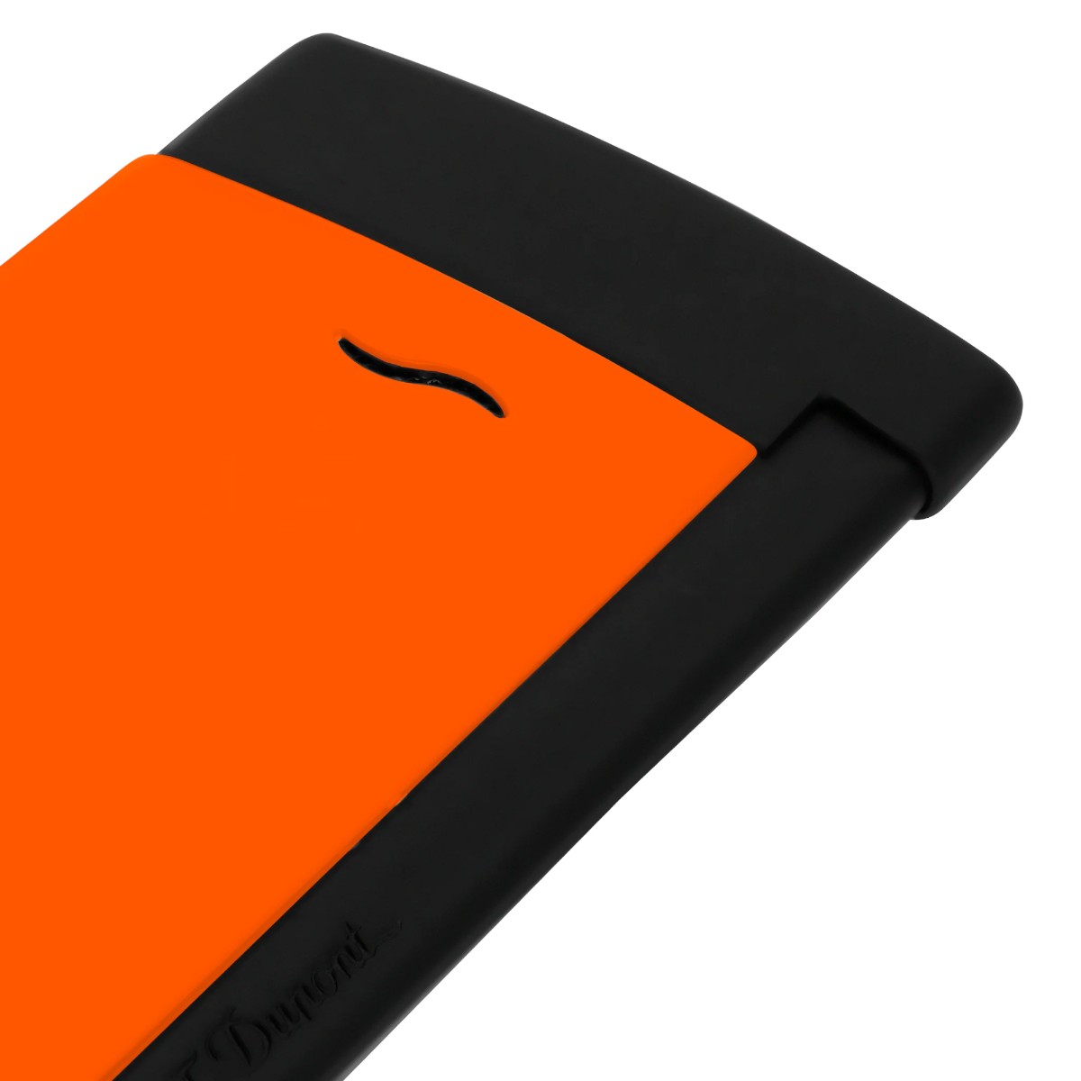 S.T. Dupont Slim7 Lighter, Lacquered Neon Orange