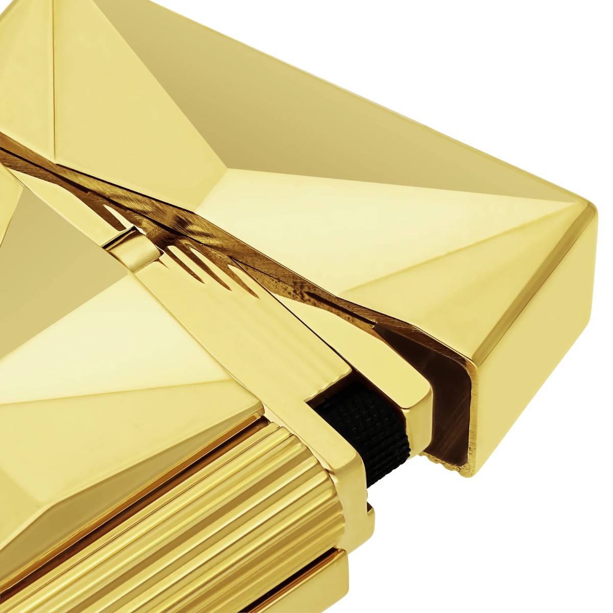 S.T. Dupont Ligne 2 Fire X Small Lighter, Yellow Gold