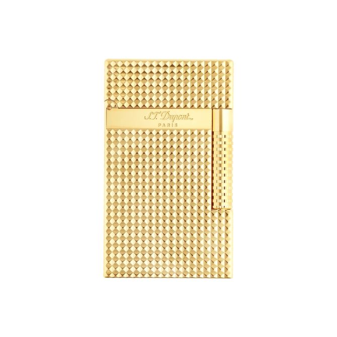 S.T. Dupont Le Grand Dupont Diamond Head Lighter, Yellow Gold