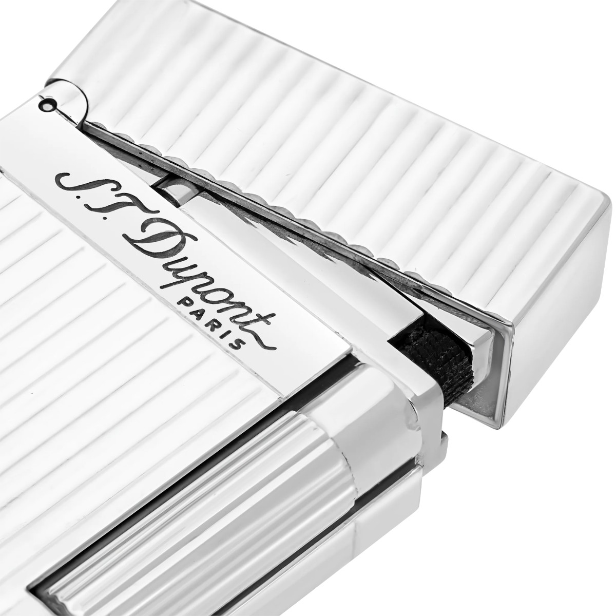 S.T. Dupont Ligne 2 Lighter, Silver Guilloche