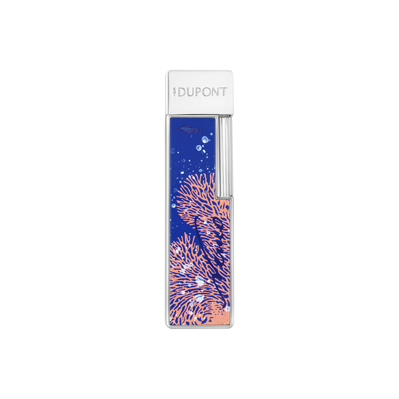 S.T. Dupont 20,000 Leagues Under The Seas Twiggy Lacquered Lighter, Royal Blue