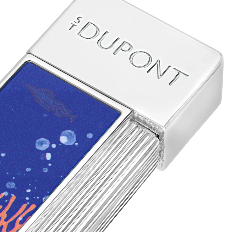 S.T. Dupont 20,000 Leagues Under The Seas Twiggy Lacquered Lighter, Royal Blue