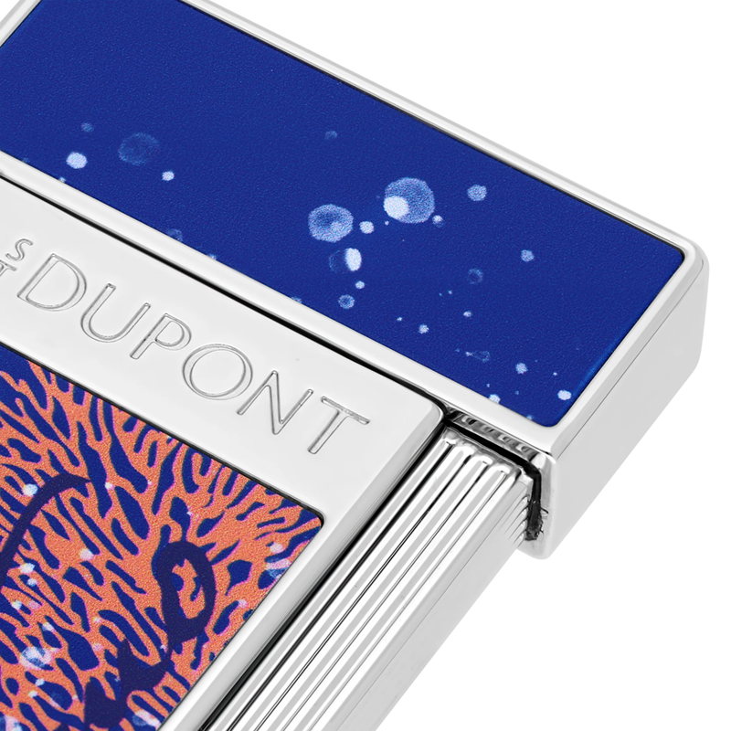 S.T. Dupont 20,000 Leagues Under The Seas Slimmy Lacquered Lighter, Royal Blue