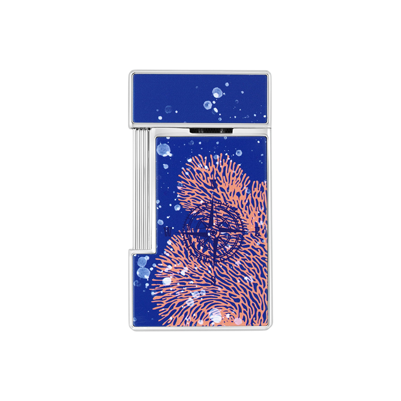 S.T. Dupont 20,000 Leagues Under The Seas Slimmy Lacquered Lighter, Royal Blue