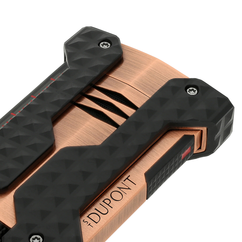 S.T. Dupont Brushed Windproof Lighter, Copper