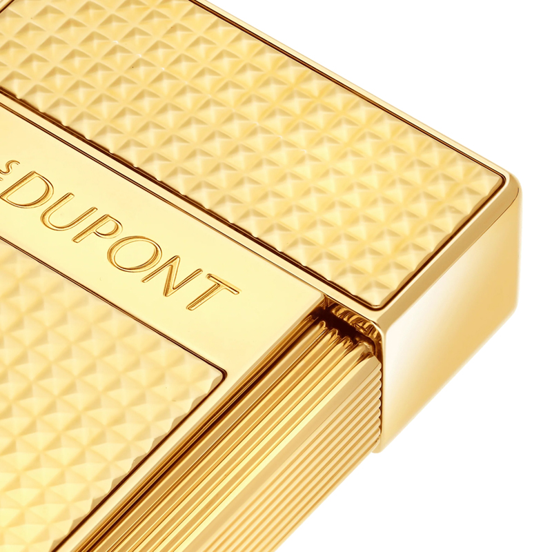 S.T. Dupont Diamond Head Biggy Lighter, Golden