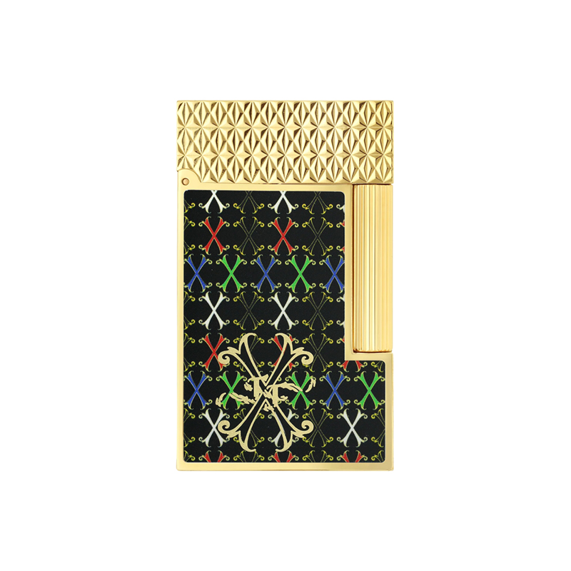 S.T. Dupont Ligne 2 Fuente Lacquered Lighter, Multicolor