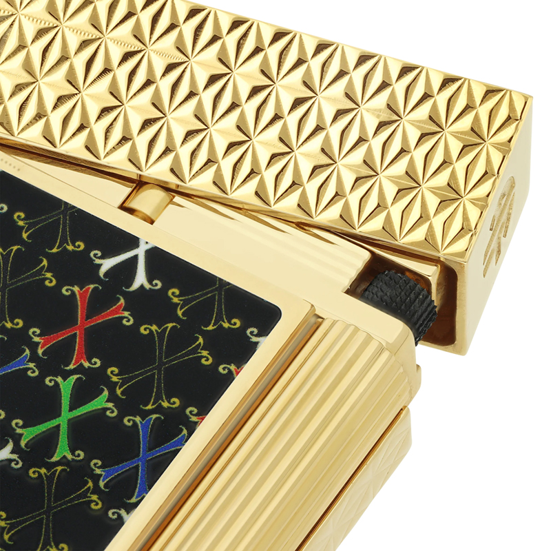 S.T. Dupont Ligne 2 Fuente Lacquered Lighter, Multicolor