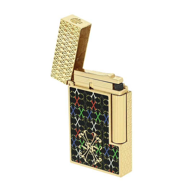 S.T. Dupont Ligne 2 Fuente Lacquered Lighter, Multicolor