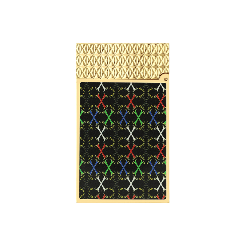 S.T. Dupont Ligne 2 Fuente Lacquered Lighter, Multicolor