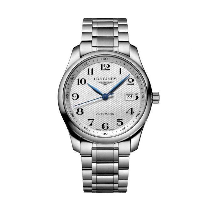 Longines Master Collection 40mm Men's Watch, Silver Pattern Dial