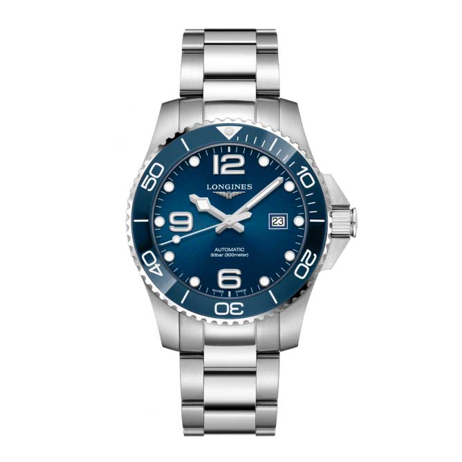 Longines HydroConquest 43mm Watch, Sunray Blue Dial