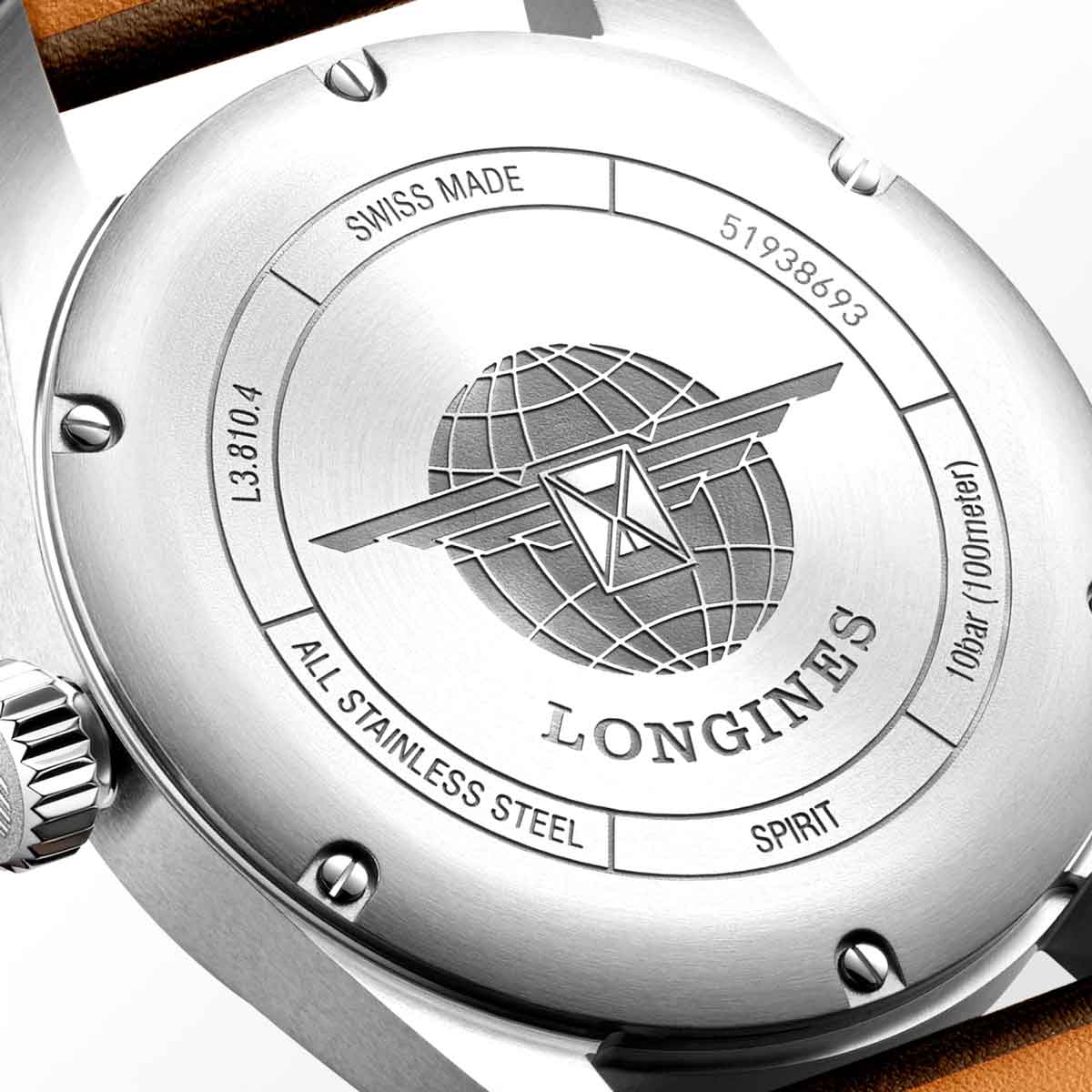 Longines Spirit 40mm Men's Watch, Black Matte Dial