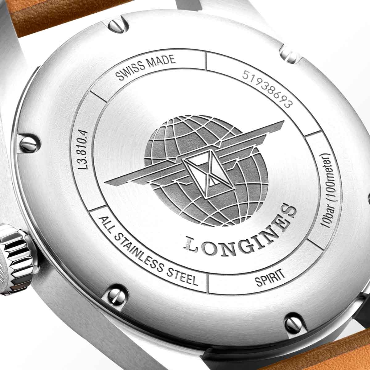Longines Spirit 40mm Watch, Grey Dial