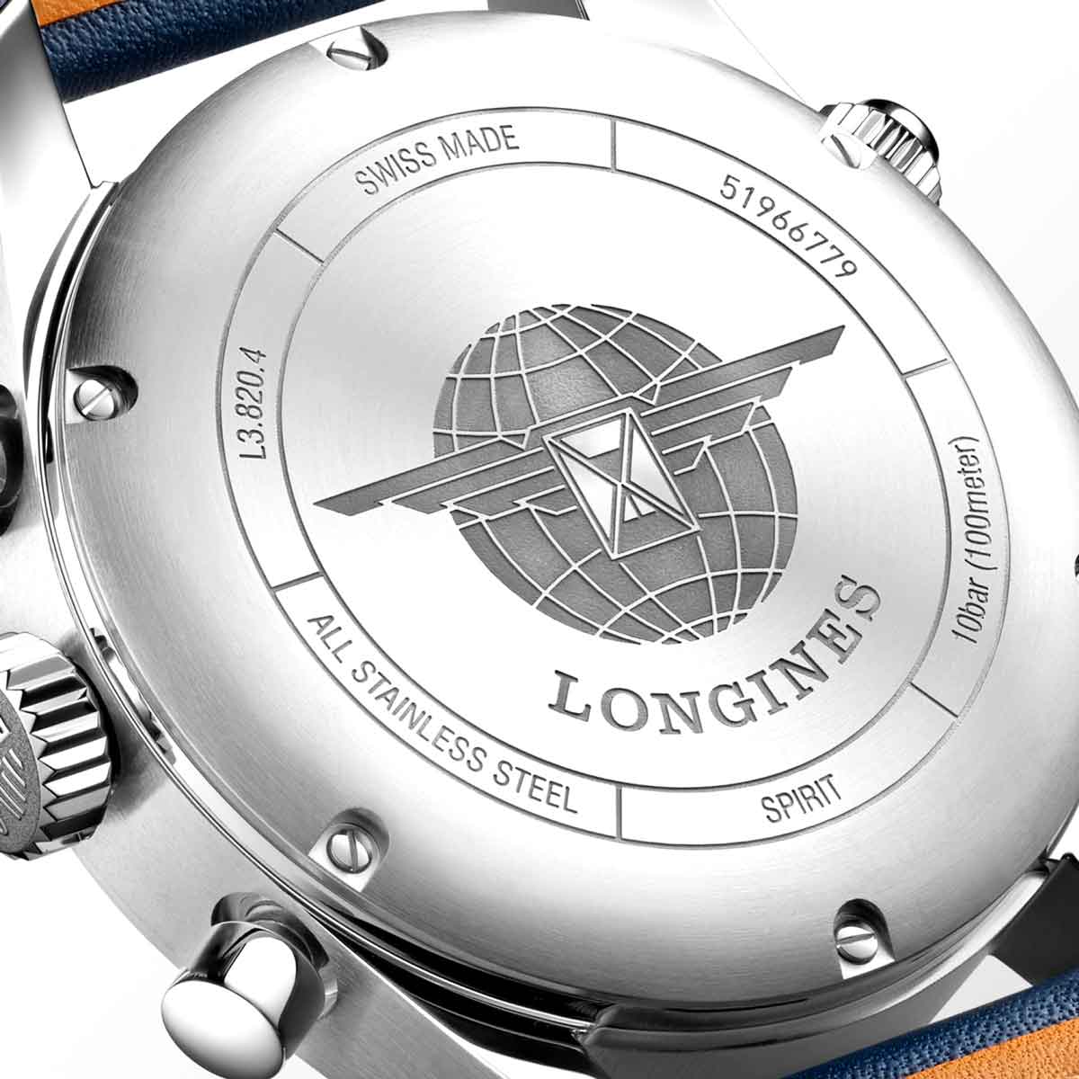 Longines Spirit 42mm Men's Watch, Sunray Blue Dial