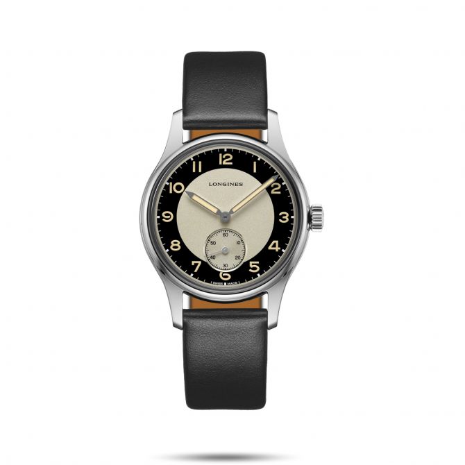 Longines Heritage Classic 38.5mm Watch, Tuxedo Dial