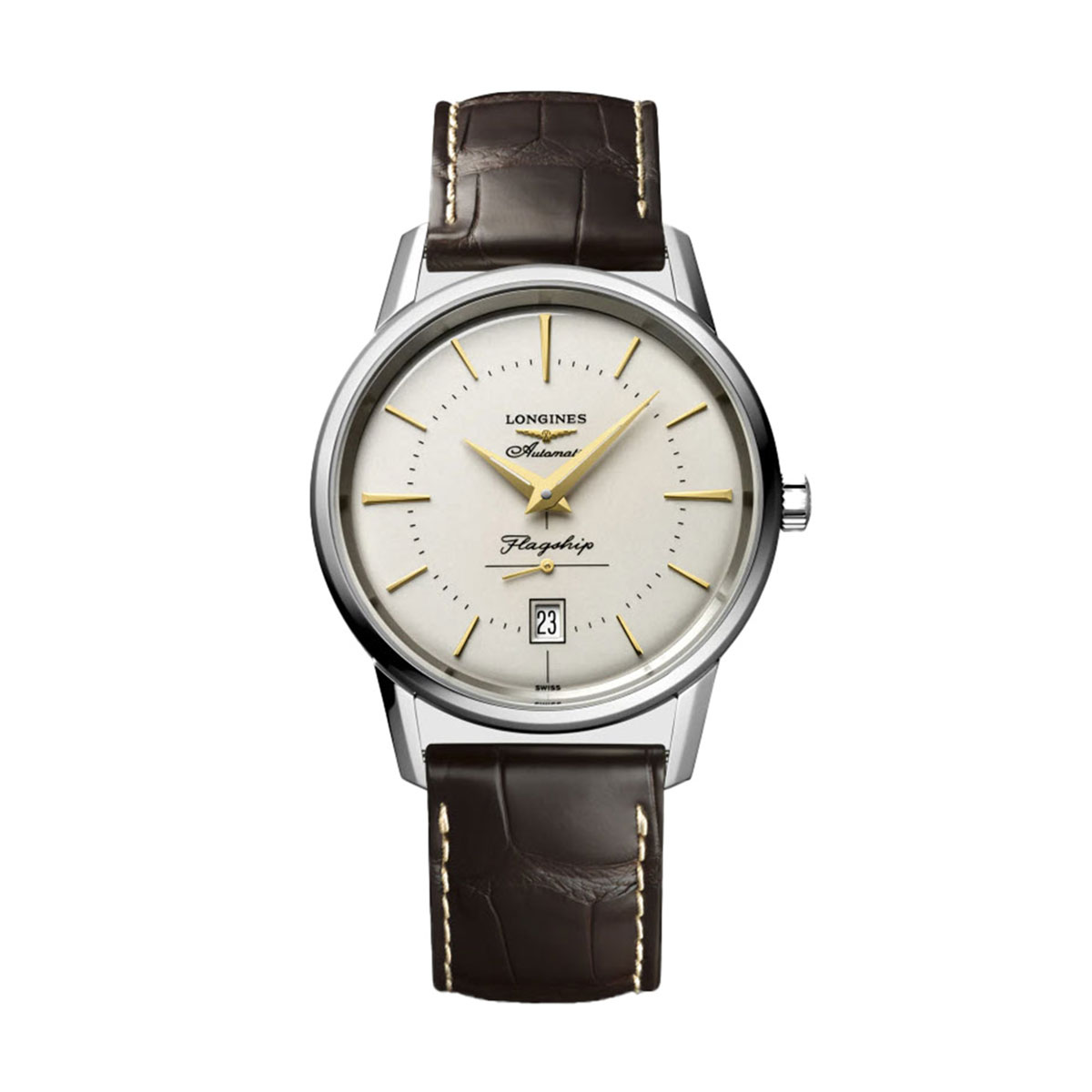 Longines Flagship Heritage 38.50mm Men's Watch, Silver Dial