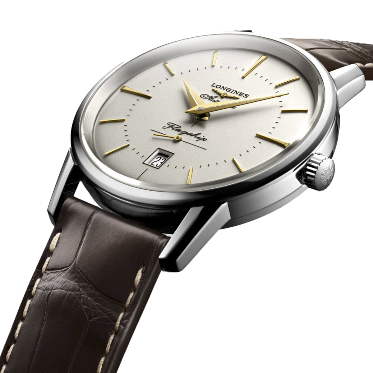 Longines Flagship Heritage 38.50mm Men's Watch, Silver Dial