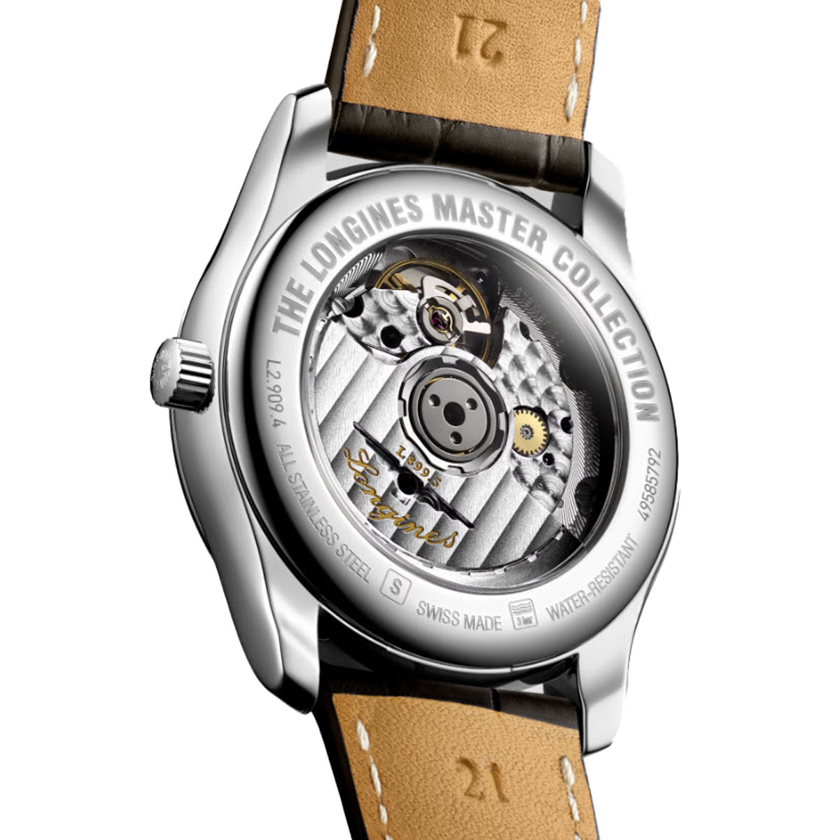Longines Master Collecion 40mm Men's Watch, Silver Barleycorn Dial