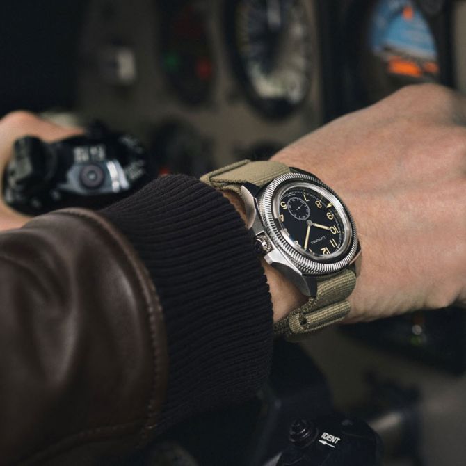 Longines Pilot Majetek Box Edition 43mm Men's Watch, Matte Black